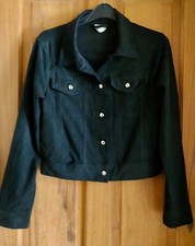 H&m/divided - Velour/ Velvet Type Black Jacket Sizexs - Never Worn