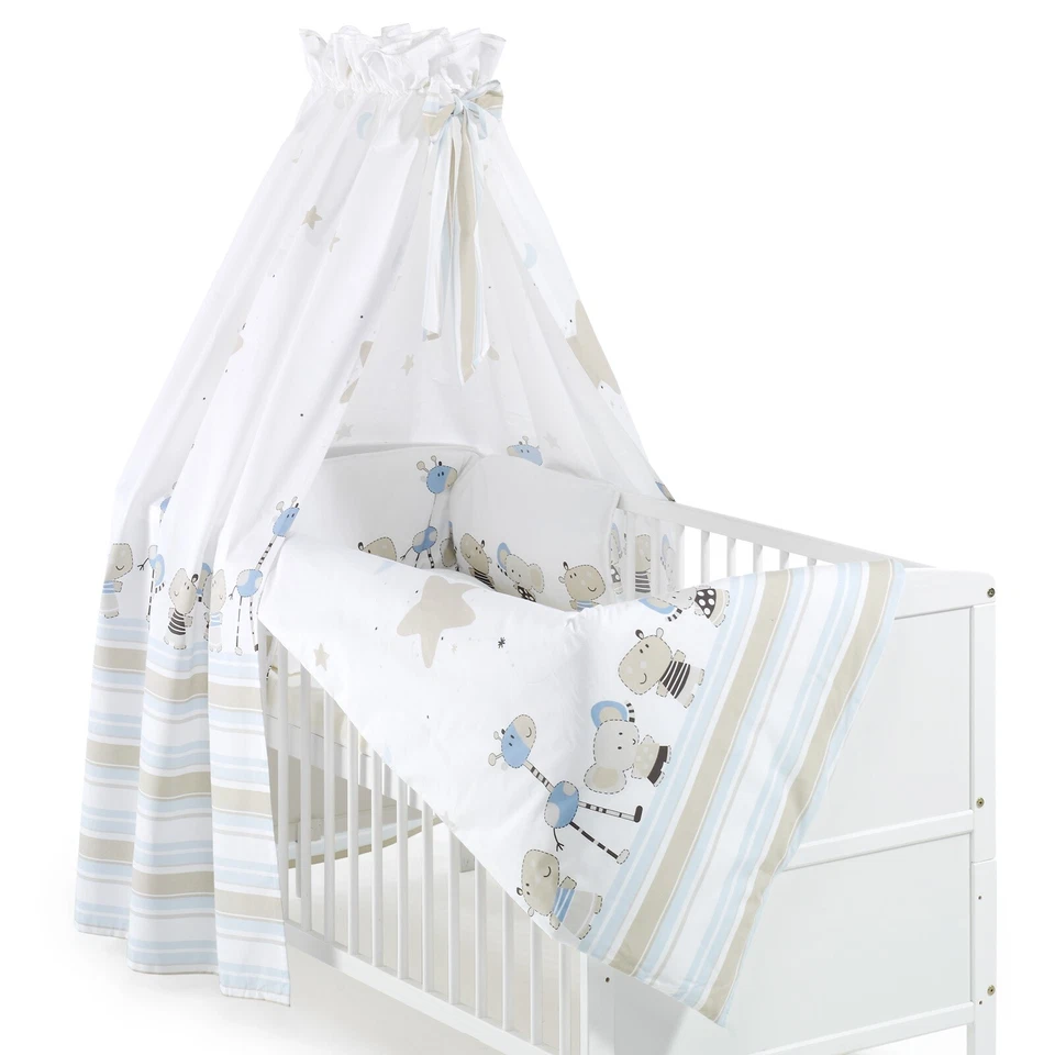 Schardt Himmelset/Bettset 4-teilig Banjo blau