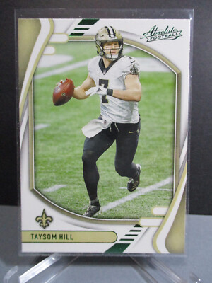 2021 Panini Absolute #68 Taysom Hill New Orleans Saints Green Parallel