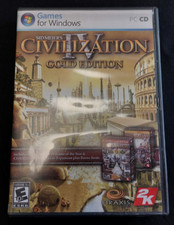 Sid Meier's Civilization IV: Gold Edition 4-Disc Set + Posters (PC, 2007)