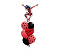 Miraculous ladybug foil mylar Birthday Party Balloon Bouquet