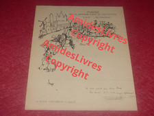 Rare Original Menu Montmartre Luc Lafnet - Signed Maurice Halle To L.Lecocq