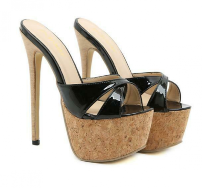 #ad Damen Sexy Pump Stilettoabsatz Plateau Pantoletten Sandalen Hausschuhe Nachtclub EUR 29.71
