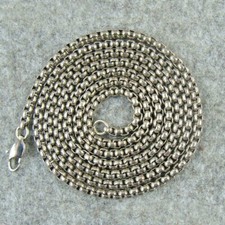 Pure Titanium Anti-allergy Necklace 3mm O Shaped Chain Gift H283A