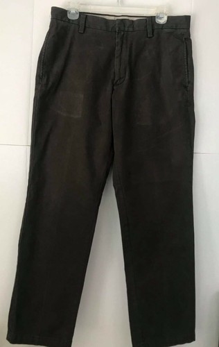 Banana Republic Herren Jeans Straight Fit Gavin Chino Schwarz 32x40