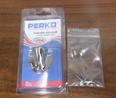Perko 0315DP1STS Stainless Steel Clam Shell Ventilator 1-5//8