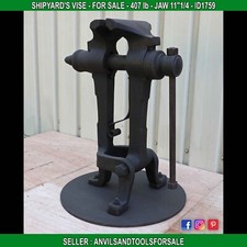 Monster vise (French) 407 lb Jaw 11'1/4 - anvil - ID 1759