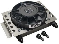 Derale 15850 15 Row Atomic Cool Plate & Fin Remote Cooler, -8AN