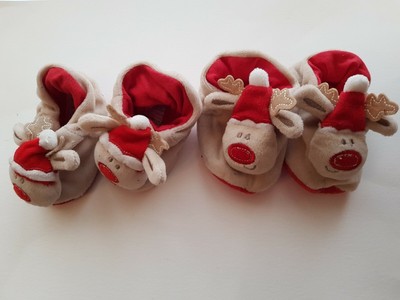baby christmas slippers