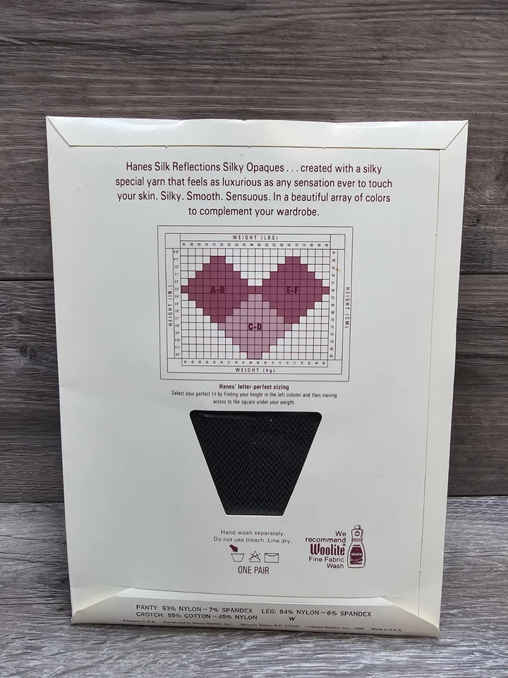 Pantimedias de Colección Hanes SILK Reflections Estilo 778 Talla AB Carbón Pie de Sandalia Foto 4 de 4