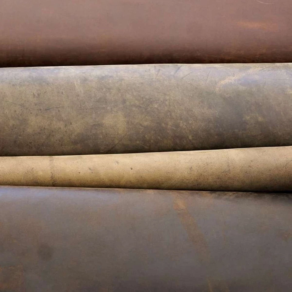 SLC One Full Side of an Earth Tone Chrome Tanned Leather Side 18 to 24sqft - Image 3 of 4