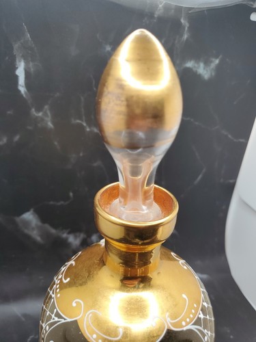 Vintage Amber Glass Casa Del Regalo Bortoli Venitian Decanter With Stopper - Picture 5 of 8
