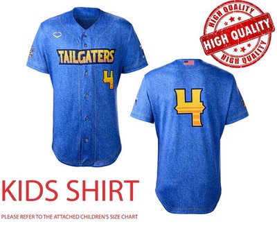 Savannah Texas Tailgaters #4 Baseball Jersey 3D Polyester Kids Youth 1J0721