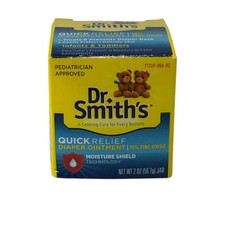 Dr Smith's Quick Relief Diaper Rash Ointment 10 Zinc Oxide 2 oz SEALED