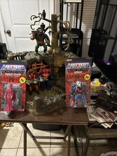 MOTU Fright Zone Tree 1984 Vintage W/ Vintage Leech,Grizzlor, And Mantenna.