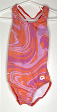 GK Stars  CS Gymnastics Leotard  Child S Small Pink Orange Purple Swirl