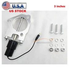 3" Electric Exhaust Valve Kit Control Motor with Screws Stainless Steel Headers