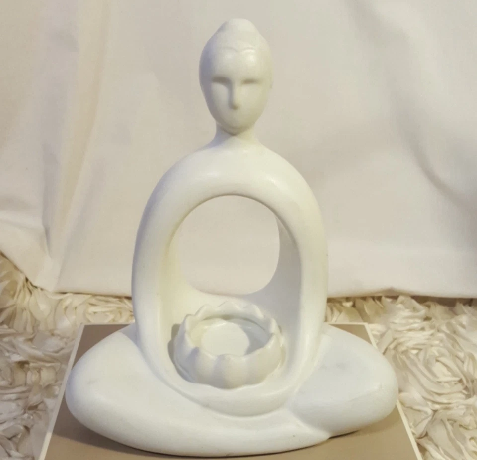 New Genuine PartyLite (P90627) Zen / MeditationTealite Candle Incense Holder - Photo 3/4