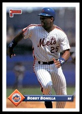Bobby Bonilla 1993 Donruss #594 Mets MLB READ FREE SHIPPING AutographDen