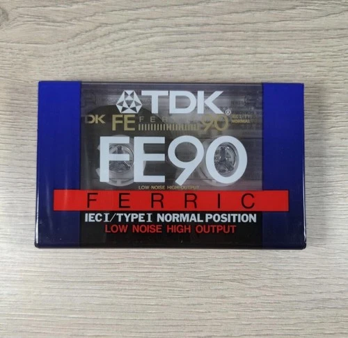 TDK FE90 Ferric ICE/Type I Low Noise Audio Cassette Tape 90 Mins Factory Sealed