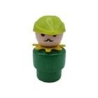 Vintage Fisher Price little people wood green WOODSMAN for Castle