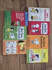 1966-1967 Vintage (7) Book set Charlie Brown Peanuts Snoopy By Charles M. Schulz