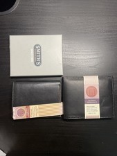 Giorgio Armani Black Leather Card Holder Wallet