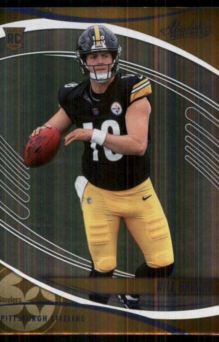 2025 Absolute Blue #197 Will Howard Pittsburgh Steelers 4760