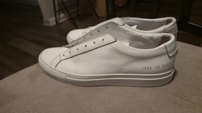 Common Projects Achilles Women's White Leather Low Top Sneakers Made in Italy