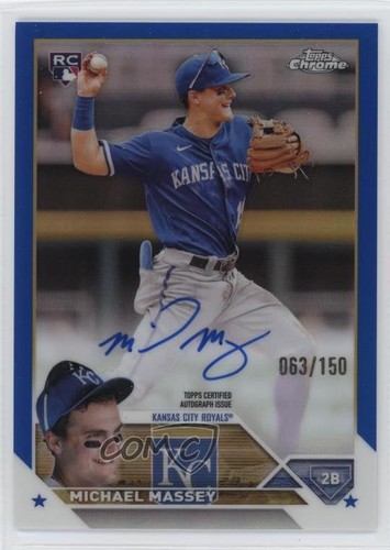 2023 Topps Chrome Rookie Auto Blue Refractor /150 Michael Massey #RA-MM Auto RC