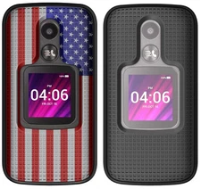 Grid Case Slim Hard Shell Cover for Alcatel MyFlip 2 Phone, TCL My Flip 2 A406DL