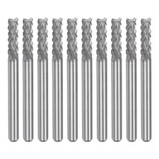 10pcs 3.1mm Carbide End Mill Engraving Router Bits for PCB Machine 1/8" Shank