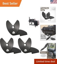 Heavy Duty BBQ Smoker Hinges - 3/16" Steel, 8 x 2.25" Dimensions