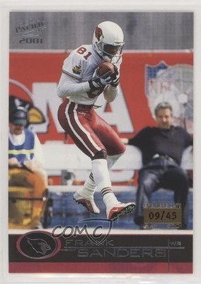 2001 Pacific Premiere Date 9/45 Frank Sanders #13 pn1