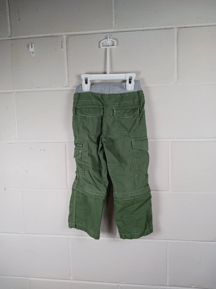 Mini Boden 男孩尺寸 4 4T Techno 拉链工装裤绿色拉绳  — 第 4/4 张图片