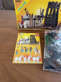 LEGO LEGOLAND set 6061 Siege Tower incl box (no inner box), instructions 1984