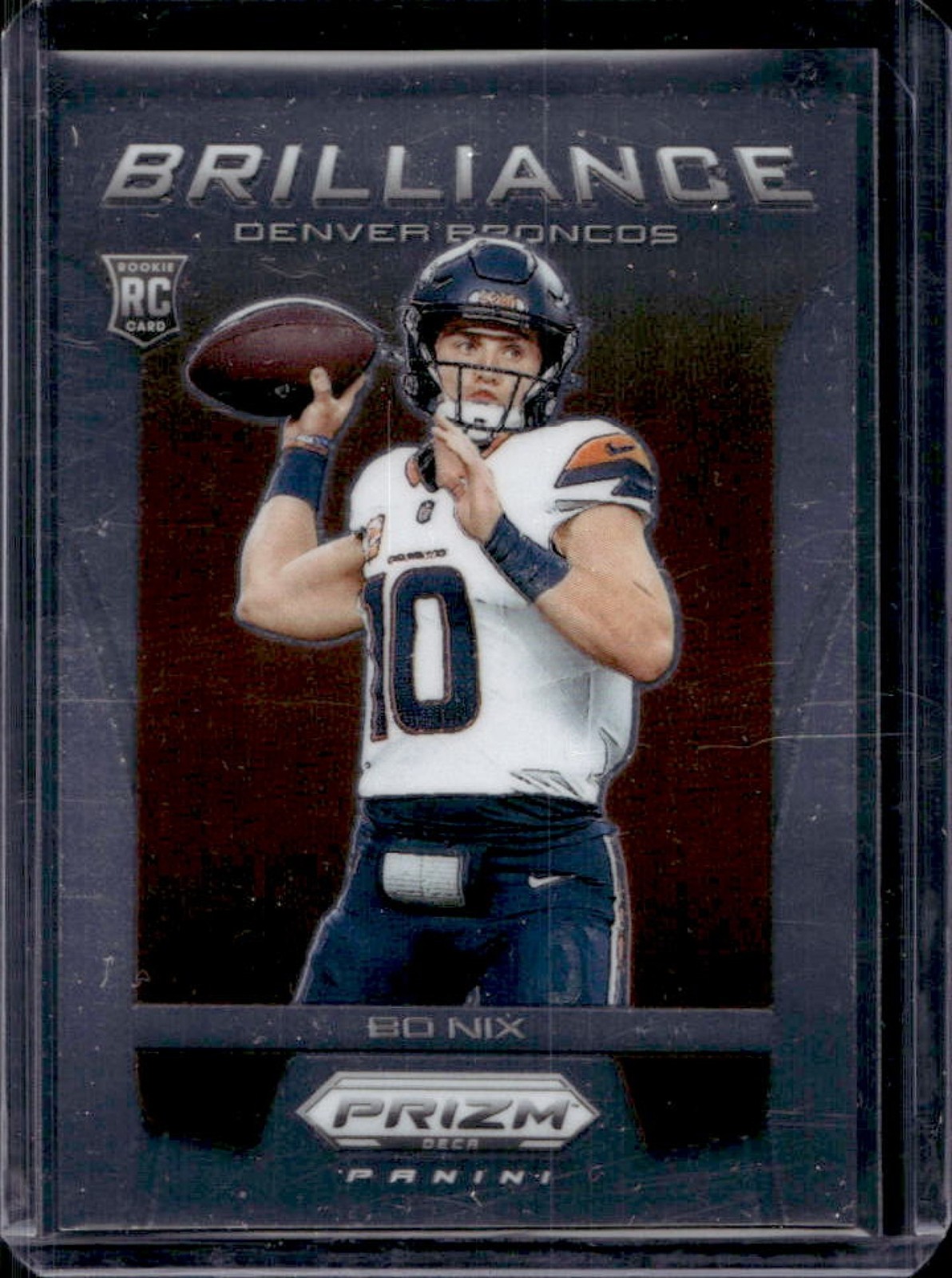 2024 Prizm Deca Bo Nix Brilliance RC Rookie #17 Broncos