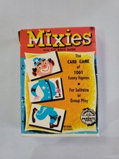 Vintage 1956 Mixies Card Game in Box 35 Cards