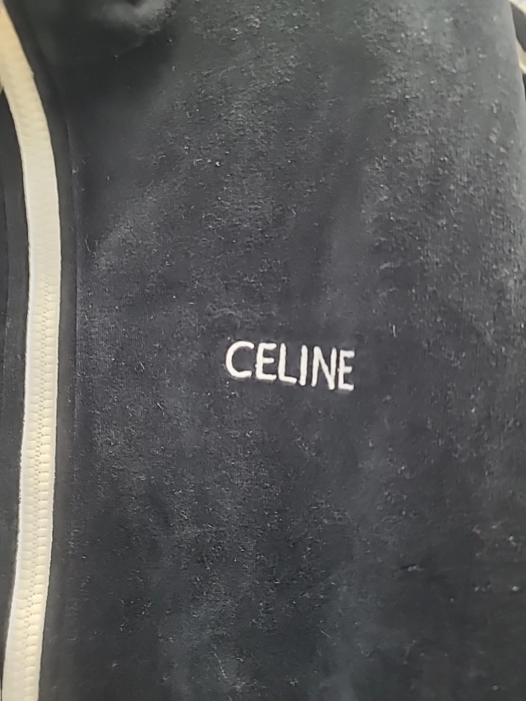 Giacca tuta uomo Celine logo in jersey double face Nero Bianco taglia SM