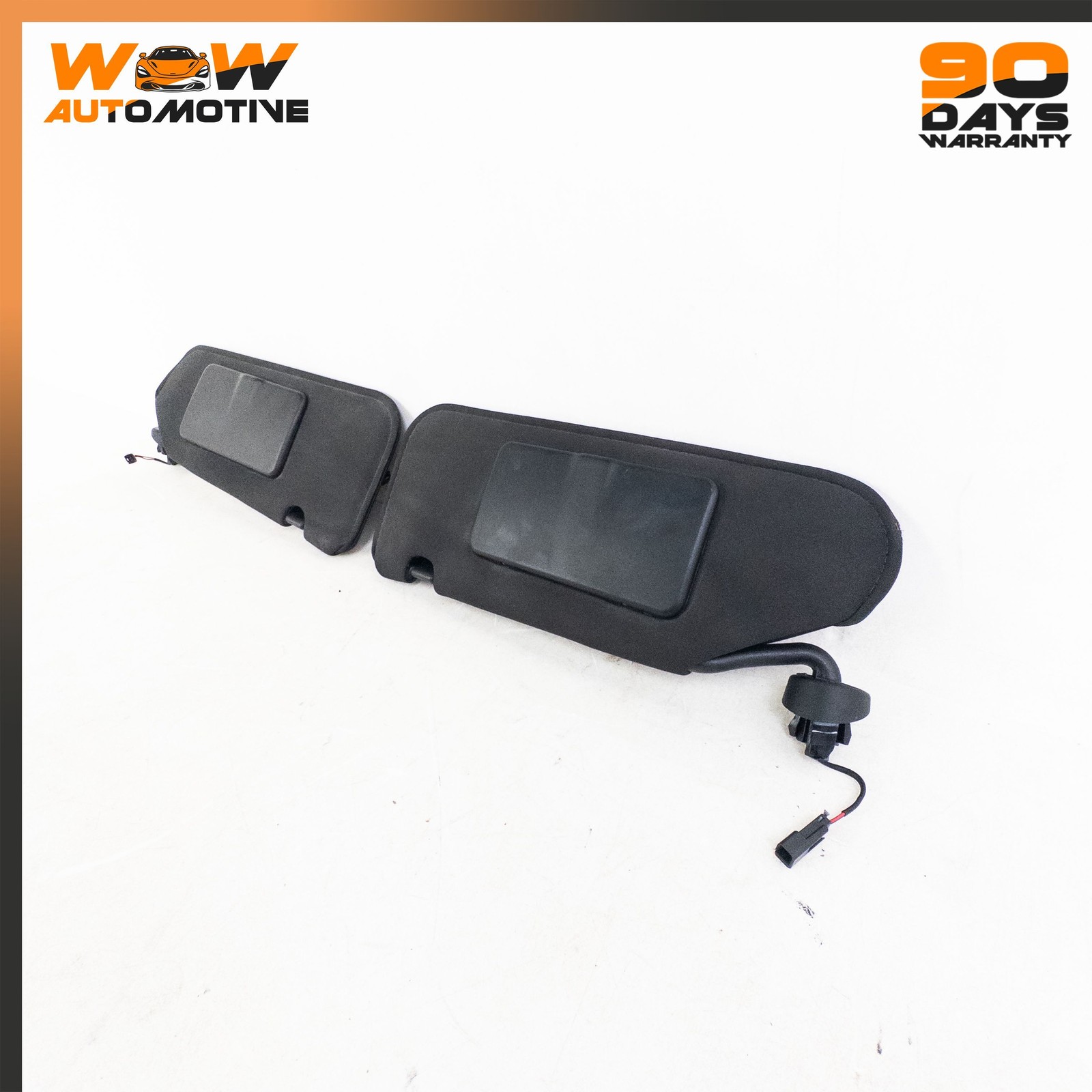 05-13 CHEVROLET CORVETTE C6 FRONT LEFT RIGHT SUN VISOR SHADE BLACK MIRROR OEM