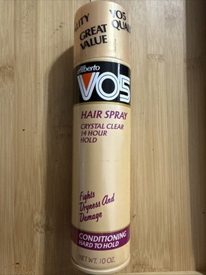 1990 Alberto V05 Crystal Clear 14 Hour Hold Conditioning  Hair Spray   NOS  VTG