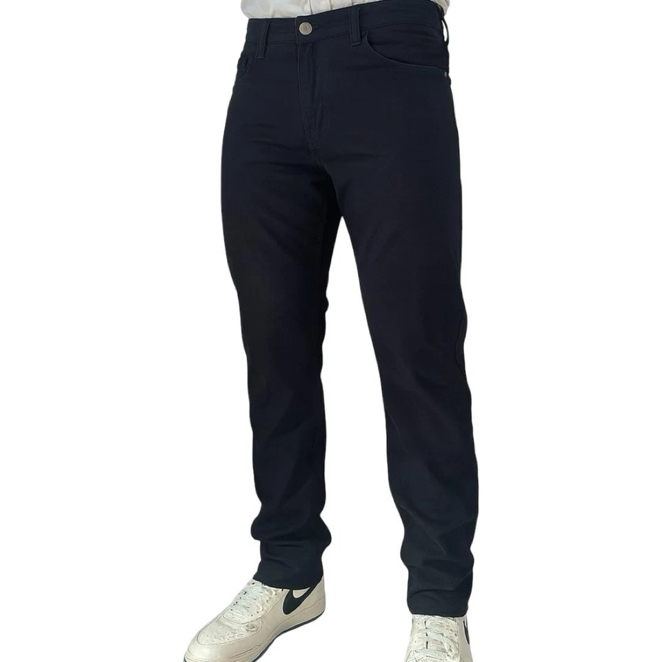 Pantaloni Mastino uomo invernali classici imbottiti eleganti elastici felpati 46 - Immagine 2 di 4