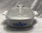 Vintage Corning Ware Blue Cornflower A-1½-B 1.5 Qt Casserole Dish with Pyrex Lid