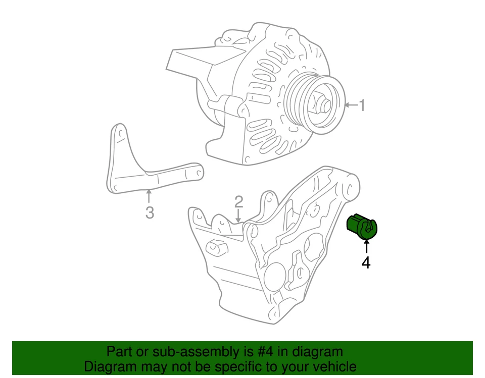 Espaciador de polea tensor de correa genuino GM 12550090 Foto 4 de 4