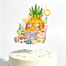 Spongebob Cake Topper Cartoon Squarepants Patrick Birthday Party Cake Decoration