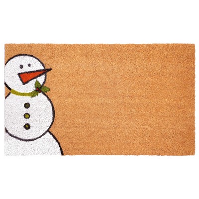 Winter Snowman Doormat (Multi, 24'' x 36'' x 0.60'')