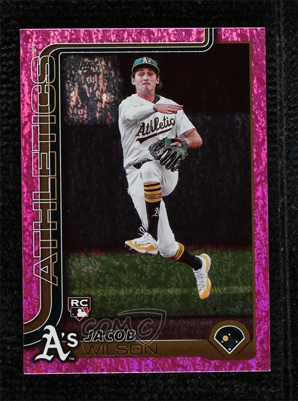 2025 Topps Series 1 Pink Holo Foil Jacob Wilson #314 7ns
