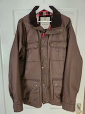 Vedoneire Mens Dry Max Jacket 100% Cotton Country Style Size XL Brown Coat