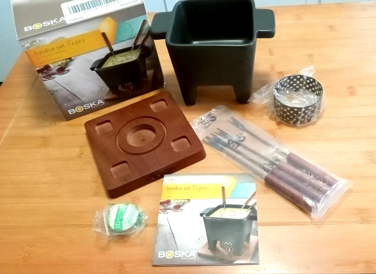 Boska TASTE Collection Fondue Set Tapas Black 0.88 lbs. NIB