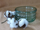 Vintage Horizontal Ribbed Green Glass Round Industrial-Look Decorative Bowl-Rare — photo 10
